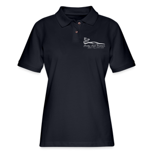 Pretty. Fast. Women 2023 Pique Polo Shirt (Dark Colors) - midnight navy