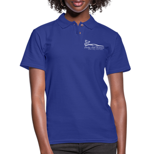 Pretty. Fast. Women 2023 Pique Polo Shirt (Dark Colors) - royal blue