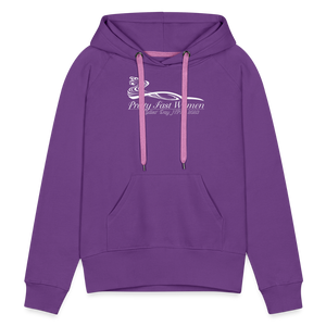 Pretty. Fast. Women. 2023 Women’s Premium Hoodie (Dark Colors) - purple 