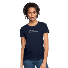 Load image into Gallery viewer, Porsche is a two syllable word (Ladies) - navy