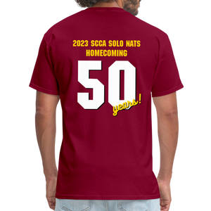 2023 SCCA SOLO NATS SHIRT - burgundy
