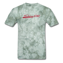 Load image into Gallery viewer, Enjoy Dodging Cones (Red Logo) - military green tie dye