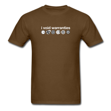 Load image into Gallery viewer, I Void Warranties by Gearheart Shirts - brown