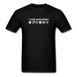 I Void Warranties by Gearheart Shirts - black