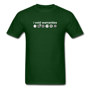 I Void Warranties by Gearheart Shirts - forest green