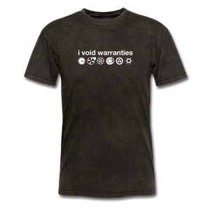 I Void Warranties by Gearheart Shirts - mineral black