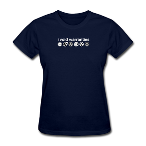I Void Warranties by Gearheart Shirts - navy