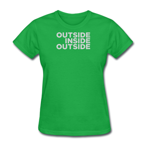 Outside Inside Outside by Gearheart Shirts - bright green