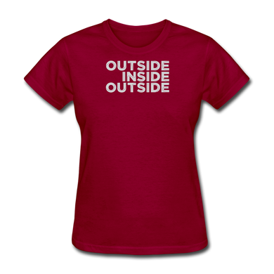 Outside Inside Outside by Gearheart Shirts - dark red