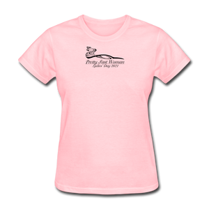 Pretty Fast Woman Light Color T-Shirts - pink