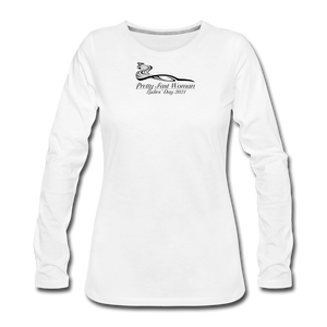Pretty Fast Woman Light Color Long Sleeve Shirts - white