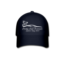 Load image into Gallery viewer, Pretty Fast Woman Flexi Fit Baseball Cap - navy