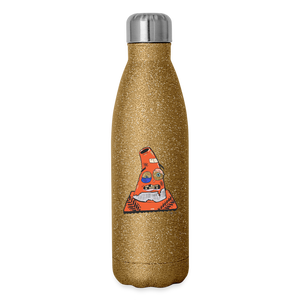 Kirby the Insulated Stainless Steel Water Bottle - gold glitter