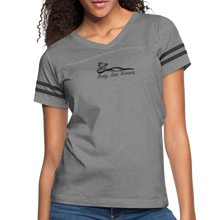 Load image into Gallery viewer, Pretty. Fast. Women. 2022 Vintage Tee (Light Colors) - heather gray/charcoal