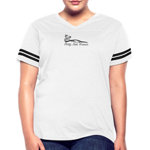 Load image into Gallery viewer, Pretty. Fast. Women. 2022 Vintage Tee (Light Colors) - white/black
