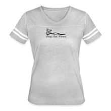 Load image into Gallery viewer, Pretty. Fast. Women. 2022 Vintage Tee (Light Colors) - heather gray/white