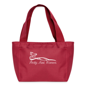 Pretty. Fast. Women. 2022 Lunch Bag - red