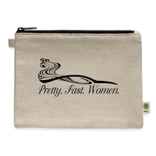 Load image into Gallery viewer, Pretty. Fast. Women. 2022 Carry All Pouch - natural