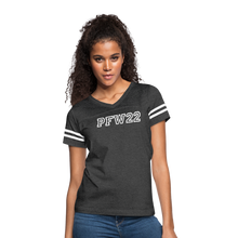 Load image into Gallery viewer, Pretty. Fast. Women. 2022 T-Shirt COLLEGE - vintage smoke/white