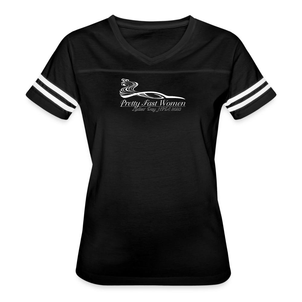 Women’s Vintage Sport T-Shirt (Dark Colors - black/white