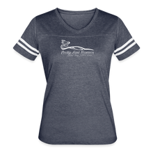 Load image into Gallery viewer, Women’s Vintage Sport T-Shirt (Dark Colors - vintage navy/white