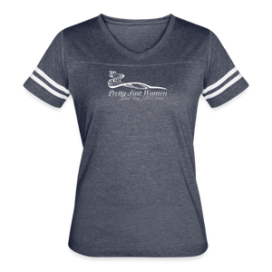 Women’s Vintage Sport T-Shirt (Dark Colors - vintage navy/white