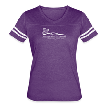 Load image into Gallery viewer, Women’s Vintage Sport T-Shirt (Dark Colors - vintage purple/white
