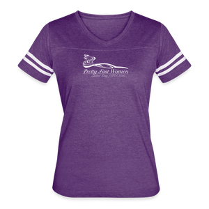 Women’s Vintage Sport T-Shirt (Dark Colors - vintage purple/white