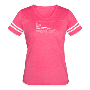 Women’s Vintage Sport T-Shirt (Dark Colors - vintage pink/white