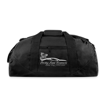Load image into Gallery viewer, Pretty. Fast. W0men. 2023 Recycled Duffel Bag - black