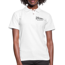 Load image into Gallery viewer, Pretty. Fast. Women 2023 Pique Polo Shirt (Light Colors) - white