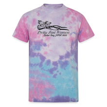 Load image into Gallery viewer, Pretty. Fast. Women 2023 UNISEX  Tie Dye T-Shirt - cotton candy