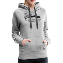 Load image into Gallery viewer, Pretty. Fast. Women. 2023 Women’s Premium Hoodie (Light Colors) - heather grey