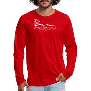 Pretty. Fast. Women. 2023 Long Sleeve MEN'S Shirt (Dark Colors) - red