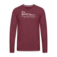 Load image into Gallery viewer, Pretty. Fast. Women. 2023 Long Sleeve MEN&#39;S Shirt (Dark Colors) - heather burgundy