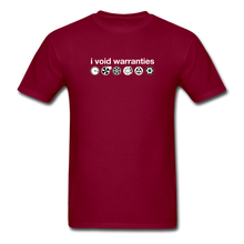 Load image into Gallery viewer, I Void Warranties by Gearheart Shirts - burgundy
