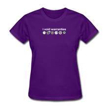 Load image into Gallery viewer, I Void Warranties by Gearheart Shirts - purple