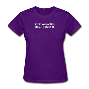 I Void Warranties by Gearheart Shirts - purple