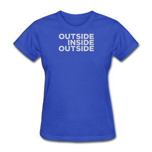 Outside Inside Outside by Gearheart Shirts - royal blue