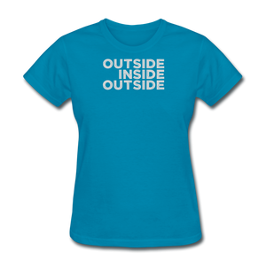 Outside Inside Outside by Gearheart Shirts - turquoise