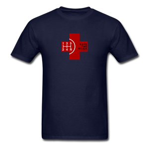 Save The Stick - 5 Speed by Gearheart Shirts - navy