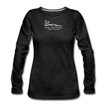 Load image into Gallery viewer, Pretty Fast Woman Dark Colors Long Sleeve Shirts - charcoal gray