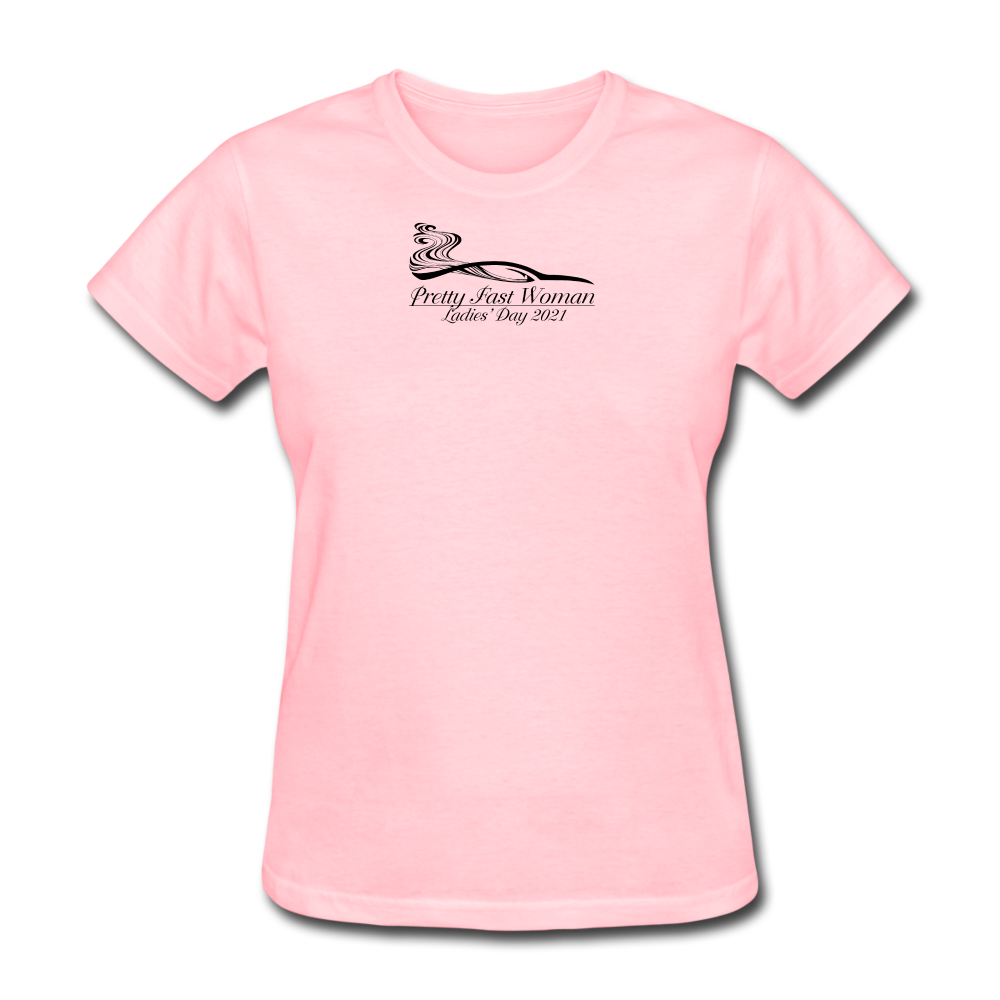 Pretty Fast Woman Light Color T-Shirts - pink