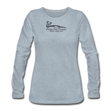 Load image into Gallery viewer, Pretty Fast Woman Light Color Long Sleeve Shirts - heather ice blue