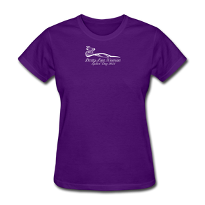 Pretty Fast Woman Dark T- Shirts - purple