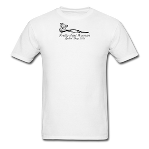 Pretty Fast Woman Unisex Light Colors T-Shirts - white