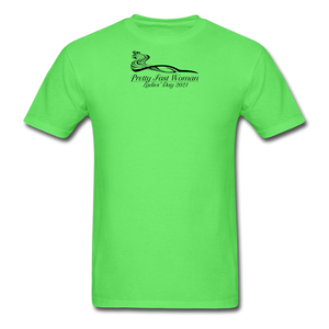 Pretty Fast Woman Unisex Light Colors T-Shirts - kiwi