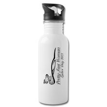 Load image into Gallery viewer, Pretty Fast Woman Water Bottle - white
