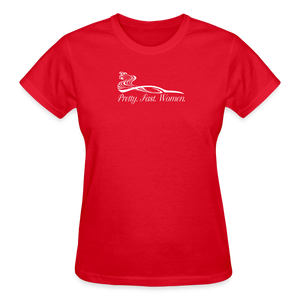 Pretty Fast Woman 2022 T-Shirt (Dark Colors) - red
