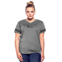 Load image into Gallery viewer, Pretty. Fast. Women. 2022 Vintage Tee (Light Colors) - heather gray/charcoal